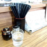 麺や　福座 - 2014年12月30日(火)　カウンター卓上