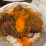 極中華蕎麦ひろた  - 生卵ぶっかけ！★極つけ麺中セット（1300円税込）肉増し（昼夜先客5名特典無料）★ 