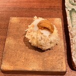 レストレ - 白子。ソースは百合根とウニなんて贅沢