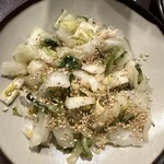 たん焼 忍 - 焼きたんのセットの野菜