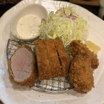 とんかつ 真 - ヒレかつ＆牡蠣ふらい