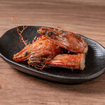 ウミハサム神戸 - 足赤海老のかしら揚げ