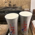 海鮮濱燒酒場 Yaichattei - 生ビール（値段の割に小さい・・・）
