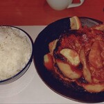 洋食の店 もなみ - ハンバーグ260gと海老フライセットごはん大盛り1550円（2026年1月）