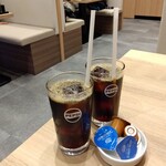 築地食堂 源ちゃん - ランチドリンクセット　アイスコーヒー　132円×2