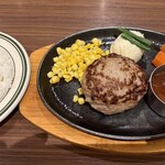 ハンバーグ・ステーキ グリル大宮 - デミグラスハンバーグとCセットのライス
