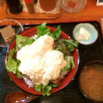 磯の香 - 鳥唐タルタル丼大盛 500円