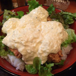 磯の香 - 鳥唐タルタル丼大盛 500円
