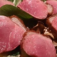 黒尊 - 鮨屋なのにフレンチ。この日は鴨の一皿。