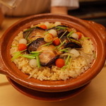 銀座 小十 - 鰤ゴボウご飯 2014.12.2x