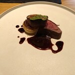 RESTAURANT hidamarino - お肉料理:蝦夷鹿/無花果