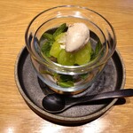 RESTAURANT hidamarino - デザート:葡萄/ヨーグルト