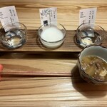 酒肴日和 アテニヨル - 日本酒飲み比べ