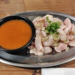 大阪西成 もつ肉商店 - コブクロ刺し（759円）
