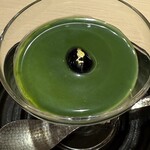 鮨 銀座 おのでら - 抹茶のブラマンジェ