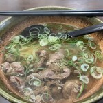 大地のうどん - 和牛すじがたっぷり。