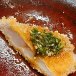 おさかな心技体 - アジフライに載せて。幸せの完成