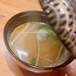 おさかな心技体 - エビのお味噌汁…！至福…！