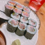 おさかな心技体 - 最後に出た海苔巻き！ガリコハダにトロタク。これがまた最後の〆