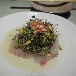 なっぱごちそう - 竹コース”カルパッチョ”。