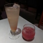 なっぱごちそう - ・・ジンジャーハイボール、葡萄と洋梨のサングリア