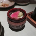 なっぱごちそう - 竹コース”お新香”。