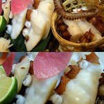 酒肴 和亭 - さて、食べてみると、むにっとした食感がたまりません。噛めば、噛むほど、蛸の旨味が感じられます。サッと塩を振って炙るだけのシンプルな料理なのですがたまりませんよ。