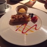 ブレアハウス - ナッツのタルト（ディナーメニューのデザート）