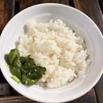 屋台ラーメン しゅんやっちゃん - 半ライス　150円