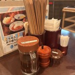 お食事処　萬揚げとん福天 - 卓上セット❗️