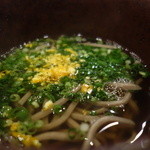 鮨匠 のむら - 年越しそば　十割そばは、大将の手打ち