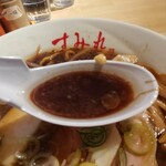 すみれ - 醤油スープ 濃い