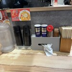 札幌らーめん輝風 - 卓上