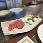 ステーキ なかお - 焼く前