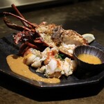 鉄板焼 雅 銀座 - 三重県産伊勢海老の蒸し焼き