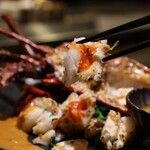 鉄板焼 雅 - 三重県産伊勢海老の蒸し焼き