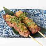 鍛冶屋 文蔵 - 豚肩ロース肉のおろしポン酢串