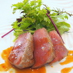 リストランテ　ウミリア - 仔牛ロースのアッロスト　マルサラワインとスーゴのソース