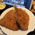 吉池食堂 - 料理写真:あじフライ定食　税込1,300円

を、タルタルソースと付け合わせ野菜のごまドレッシングなしでお願いして注文しました。