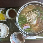 麺乃匠 いづも庵 - 鍋焼きうどん定食