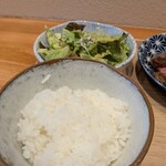 meat N - ご飯とサラダ