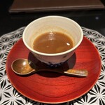 鉄板焼さわふじ - エビのコクの効いたスープ