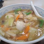 ぎょうざの満洲 - うまにラーメンと餃子 1,120円 小ライス 200円