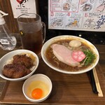 極中華蕎麦 ひろた - ★極煮干中華蕎麦＋とろチャセット（1490円税込）とろーり味玉（150円税込）★