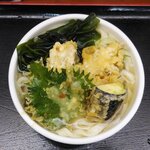 うどん万福 - 野菜天うどん麺小盛