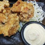 うどん万福 - 鶏から定食3個