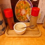 らぁめん 一福 - 擂り下ろし大蒜。