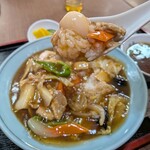 栃尾 - 中華丼のアップ