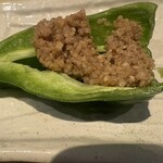 ななや - ピーマン肉みそ添え