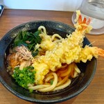 手打ちうどん わだや - 特撰海老天ぶっかけうどん（かけうどんから変更）